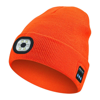 GlowBeanieCo™ Hands-Free LED + Bluetooth Beanie