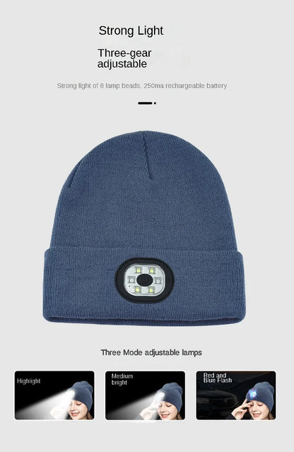 GlowBeanieCo™ Hands-Free LED + Bluetooth Beanie