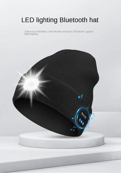 GlowBeanieCo™ Hands-Free LED + Bluetooth Beanie
