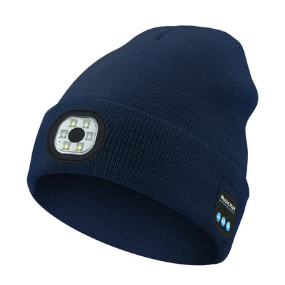 GlowBeanieCo™ Hands-Free LED + Bluetooth Beanie