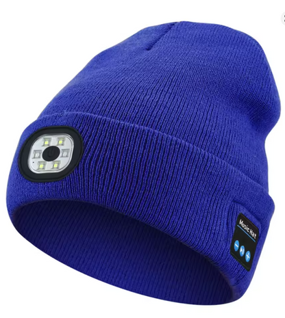 GlowBeanieCo™ Hands-Free LED + Bluetooth Beanie